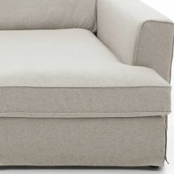 Wohnen Sofas<Webstoff Ecksofa in Hellgrau - Coisma