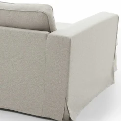 Wohnen Sofas<Webstoff Ecksofa in Hellgrau - Coisma