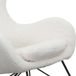 Wohnen Sessel|Stühle<Webstoff Schaukelstuhl in Weiß - Dario