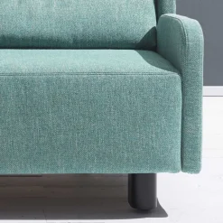 Wohnen Sofas<Webstoff Schlafsofa in Petrol Blau - Fancya