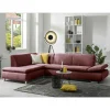 Wohnen Sofas<Webstoff Sofaecke in Rot mit Chrom - Renemia