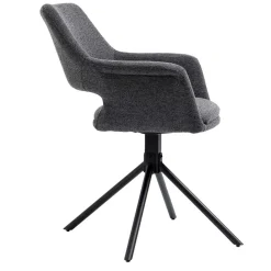 Wohnen Stühle<Webstoff Tischsessel drehbar - Lameiro (2er Set)