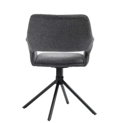 Wohnen Stühle<Webstoff Tischsessel drehbar - Lameiro (2er Set)