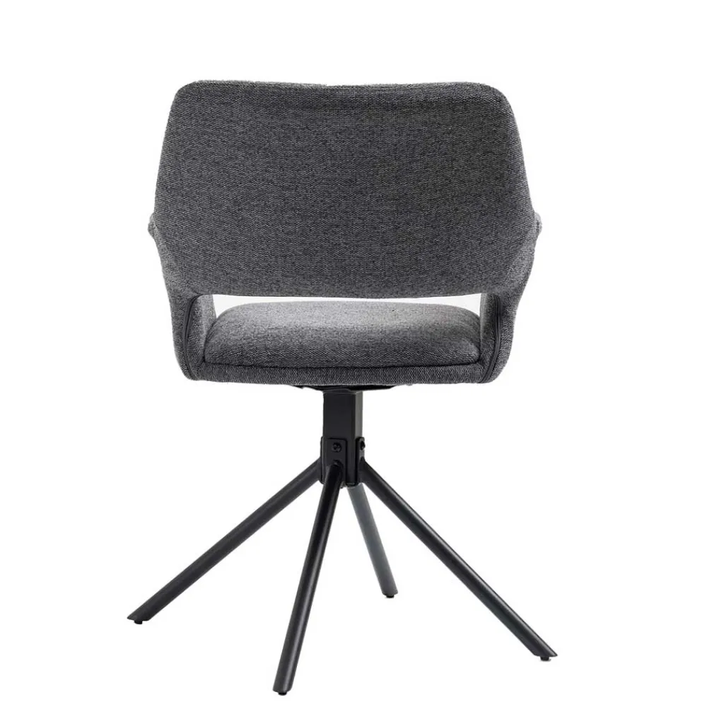Wohnen Stühle<Webstoff Tischsessel drehbar - Lameiro (2er Set)