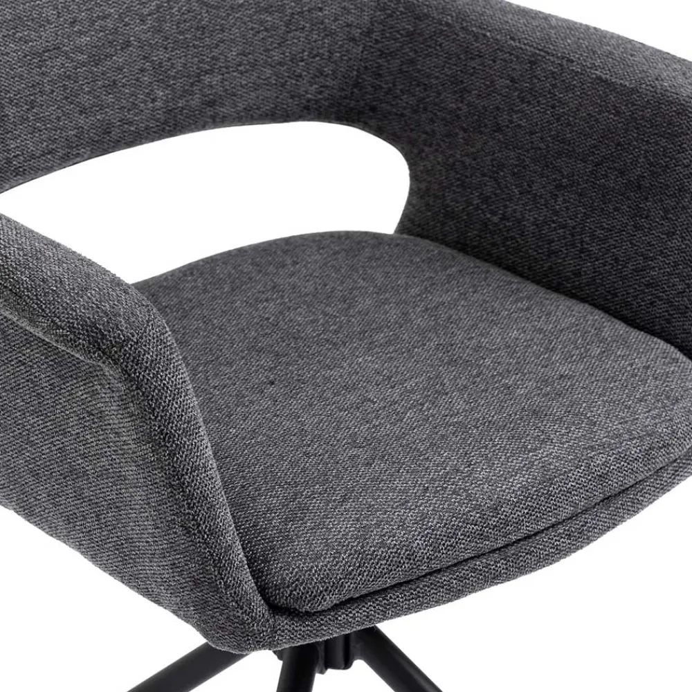 Wohnen Stühle<Webstoff Tischsessel drehbar - Lameiro (2er Set)