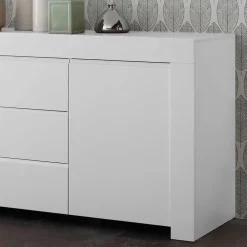 Wohnen Sideboards<Weiß lackiertes Sideboard mit 184 cm Breite - Mikes I