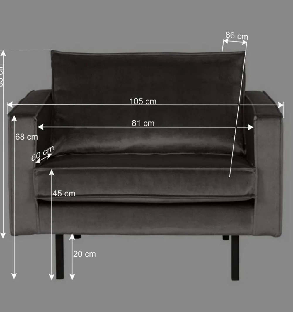 Wohnen Sessel<Weicher Sessel im kantigen Retro Design Nustra mit Samt Gelb