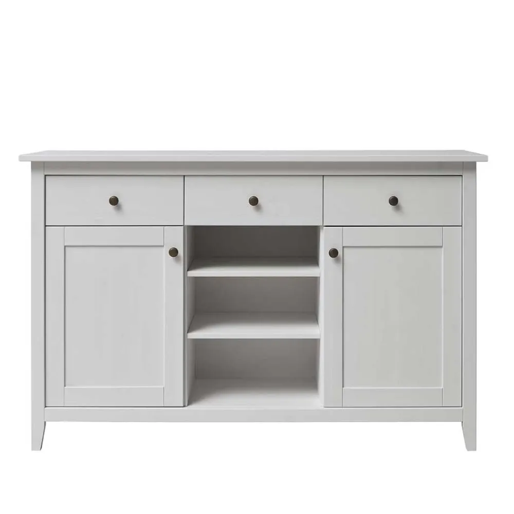 Wohnen Sideboards<Weiße Anrichte im Landhausstil - Astinion