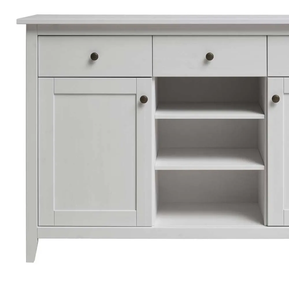 Wohnen Sideboards<Weiße Anrichte im Landhausstil - Astinion