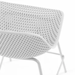 Wohnen Hocker<Weiße Barstühle mit Sitzschale - Contrada (4er Set)