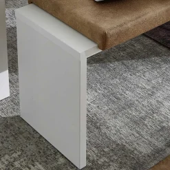 Wohnen Sitzbank<Weiße Esstisch Bank mit Sitzkissen - Connassa