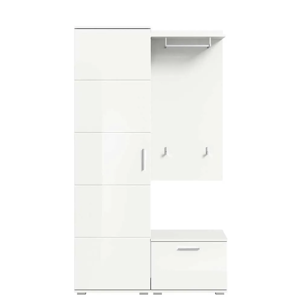 Wohnen Garderoben<Weiße Garderobenmöbel aus Holzwerkstoff - Rugova
