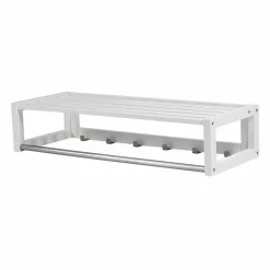 Wohnen Garderoben<Weiße Hängegarderobe aus Massivholz - Gorfu