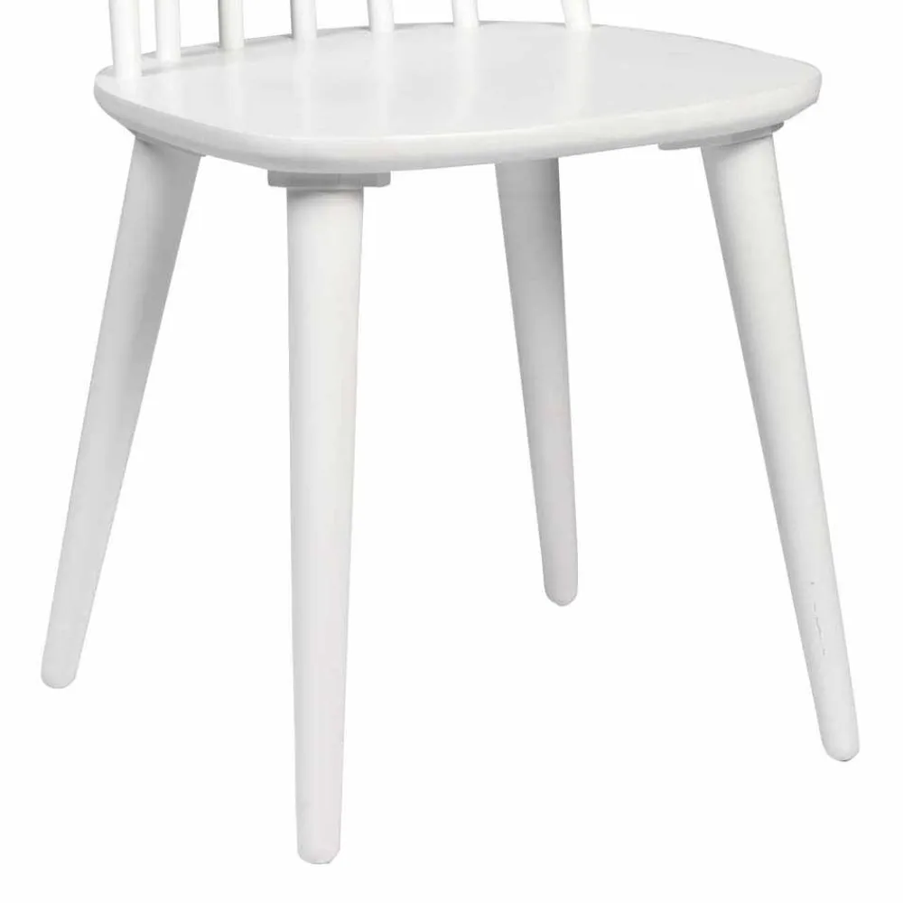 Wohnen Stühle<Weiße Holzstühle aus Massivholz - Valtoma (4er Set)