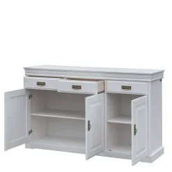 Wohnen Sideboards<Weiße Kombi-Kommode im Landhausstil - Presto
