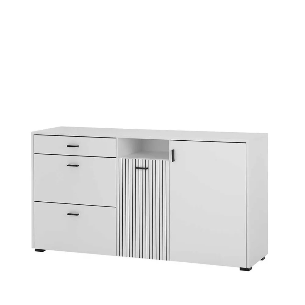 Wohnen Sideboards<Weiße Kombi-Kommode mit 1,50 m Breite - Dualkos