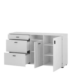 Wohnen Sideboards<Weiße Kombi-Kommode mit 1,50 m Breite - Dualkos
