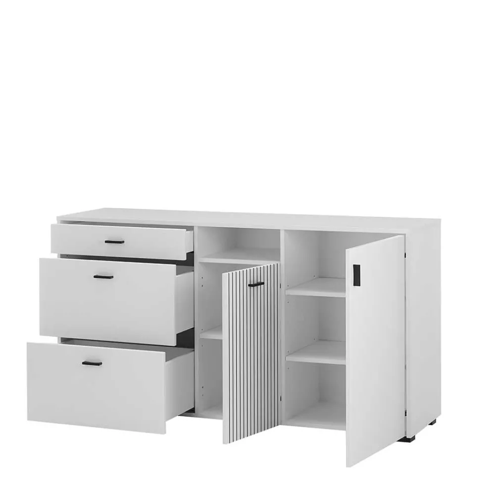 Wohnen Sideboards<Weiße Kombi-Kommode mit 1,50 m Breite - Dualkos