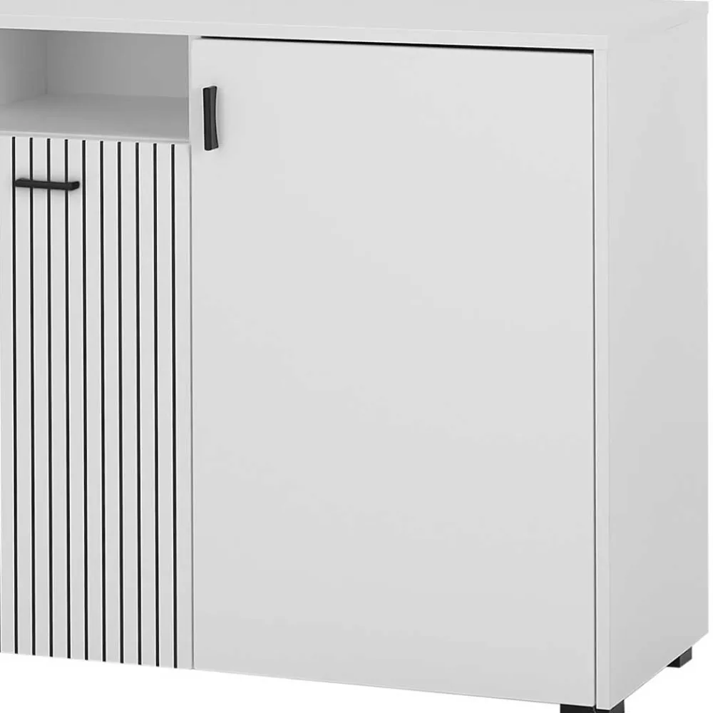 Wohnen Sideboards<Weiße Kombi-Kommode mit 1,50 m Breite - Dualkos