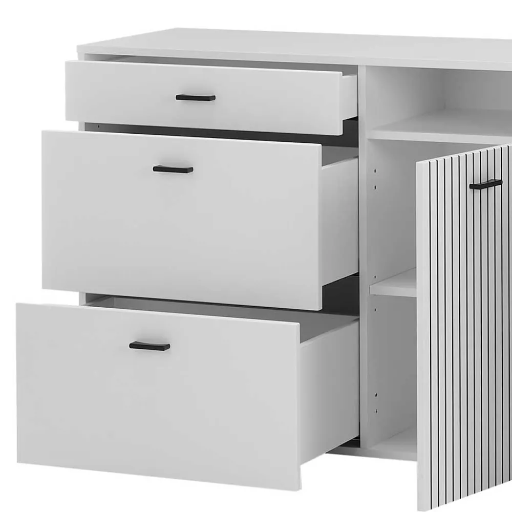 Wohnen Sideboards<Weiße Kombi-Kommode mit 1,50 m Breite - Dualkos