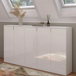 Wohnen Sideboards<Weiße Kommode 5-türig - Ejulia (dreiteilig)