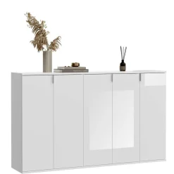 Wohnen Sideboards<Weiße Kommode 5-türig - Ejulia (dreiteilig)