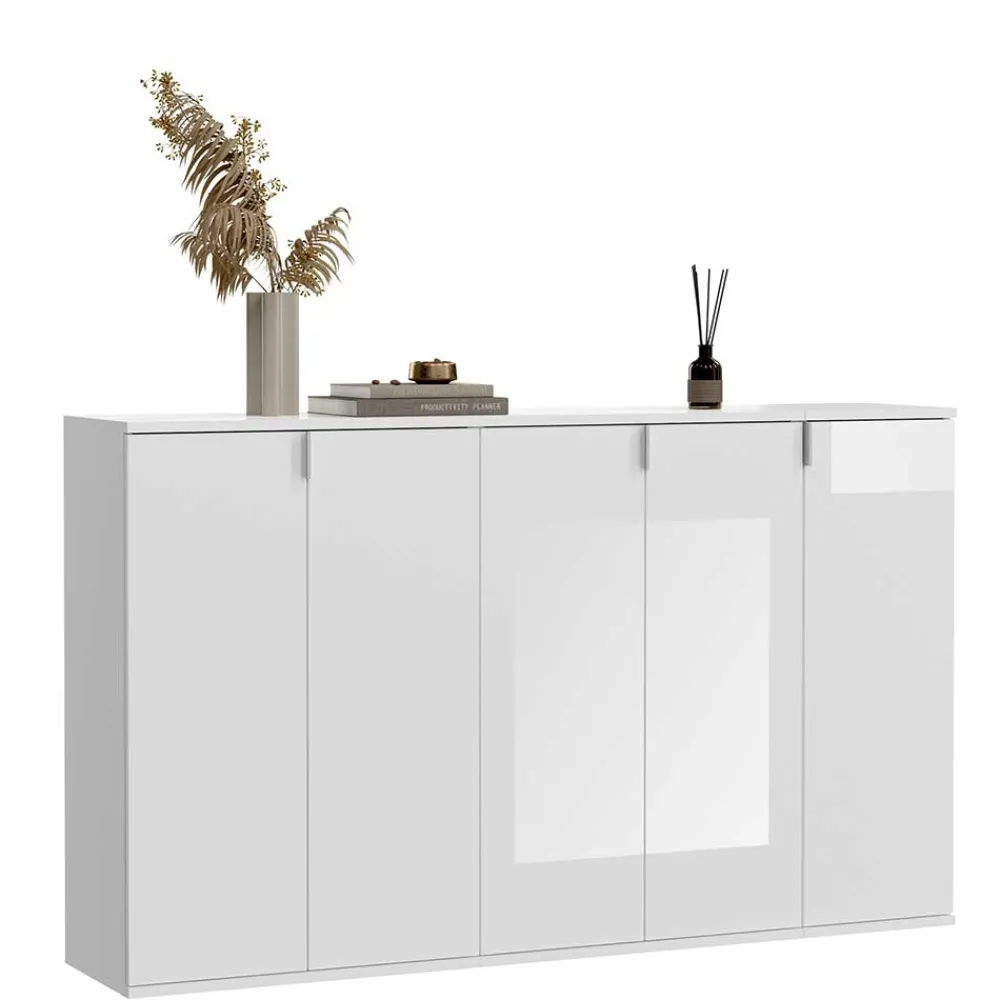 Wohnen Sideboards<Weiße Kommode 5-türig - Ejulia (dreiteilig)