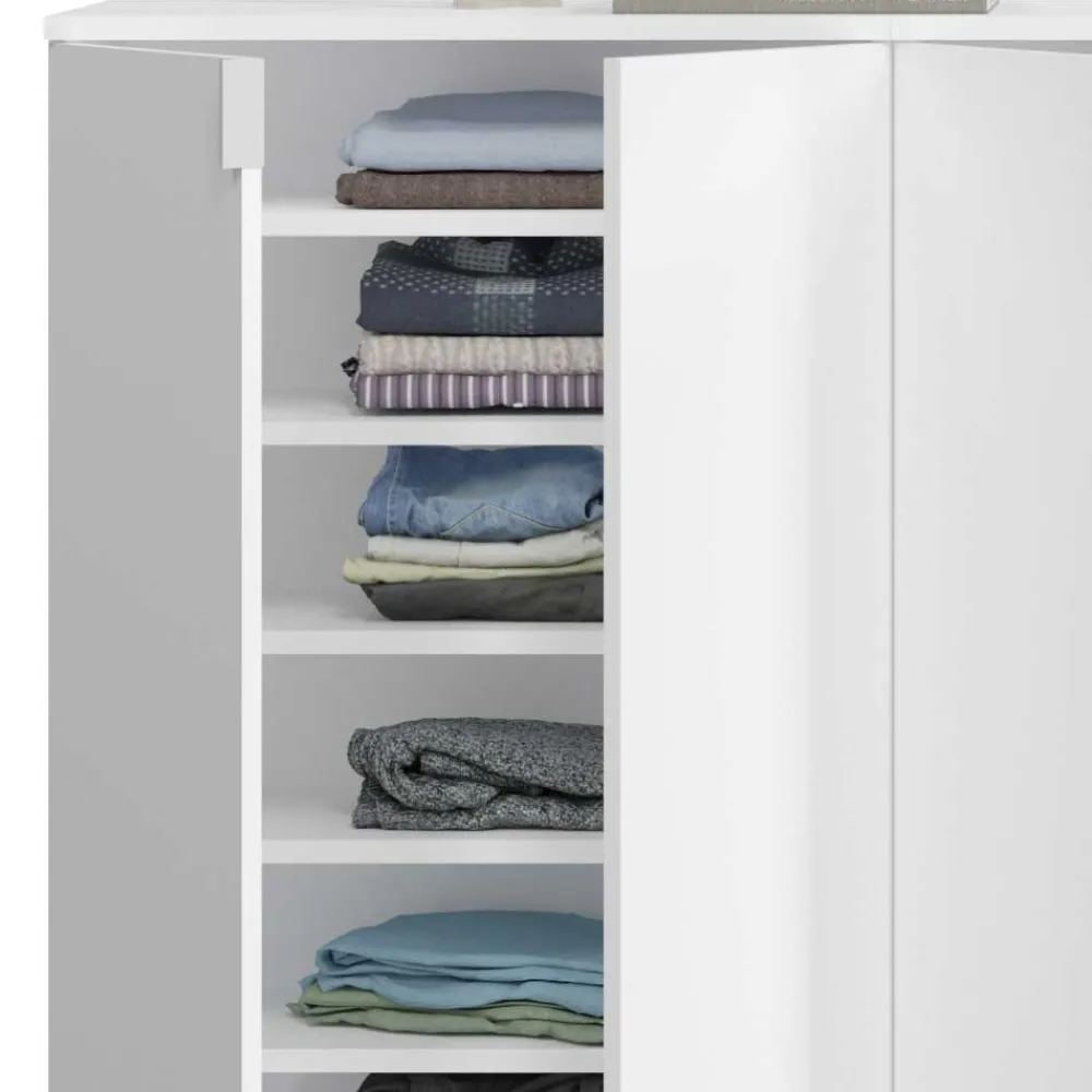 Wohnen Sideboards<Weiße Kommode 5-türig - Ejulia (dreiteilig)
