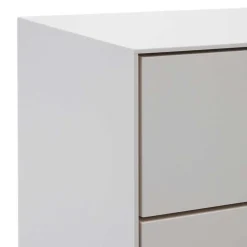 Wohnen Kommoden<Weiße Nachtkommode mit zwei Schubladen - Dresconio