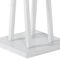 Wohnen Garderoben<Weiße Standgarderobe mit 12 Haken in Chrom - Traly