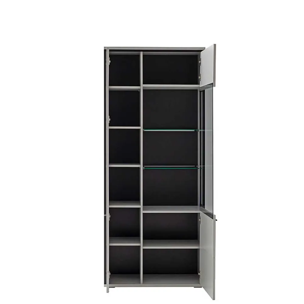 Wohnen Vitrinen<Weiße Stauraumvitrine in modernem Design - Loazin