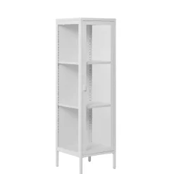 Wohnen Vitrinen<Weiße Vitrine aus Stahl - Sancrez