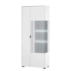 Wohnen Vitrinen<Weiße Vitrine fürs Wohnzimmer - Dualkos