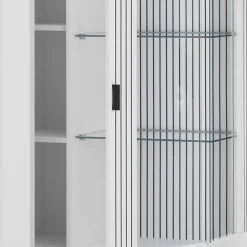 Wohnen Vitrinen<Weiße Vitrine fürs Wohnzimmer - Dualkos