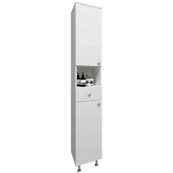 Wohnen Schränke<Weißer Badezimmer Hochschrank 30x185x31 cm - Huanga