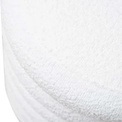 Wohnen Hocker<Weißer Boucle Hocker mit Stauraum - Francara