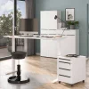 Wohnen Tische<Weißer Bürotisch manuell höhenverstellbar - Sparkle