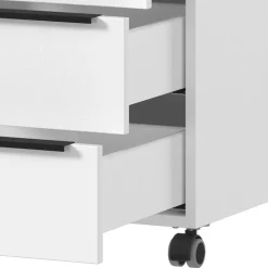 Wohnen Tische<Weißer Bürotisch manuell höhenverstellbar - Sparkle