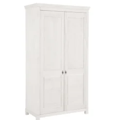 Wohnen Kleiderschränke<Weißer Kleiderschrank aus Kiefer Massivholz - Filippo