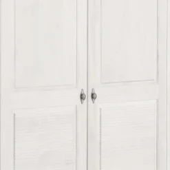Wohnen Kleiderschränke<Weißer Kleiderschrank aus Kiefer Massivholz - Filippo