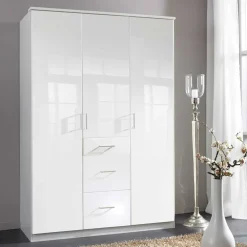 Wohnen Kleiderschränke<Weißer Kleiderschrank mit hochglänzender Front - Venture I