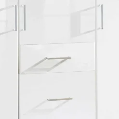 Wohnen Kleiderschränke<Weißer Kleiderschrank mit hochglänzender Front - Venture I