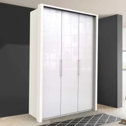 Wohnen Kleiderschränke|Schränke<Weißer Kleiderschrank mit 150 cm Breite - Dolienca