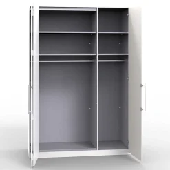 Wohnen Kleiderschränke|Schränke<Weißer Kleiderschrank mit 150 cm Breite - Dolienca