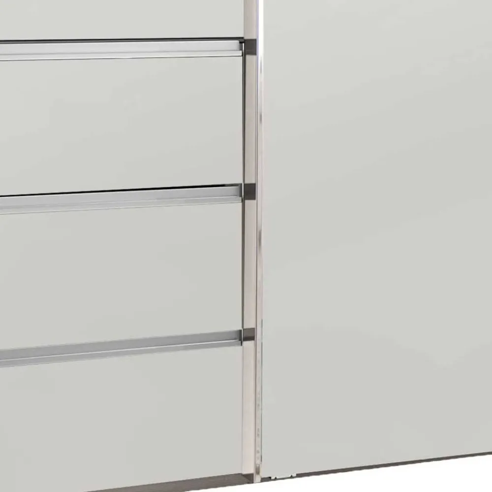 Wohnen Kleiderschränke<Weißer Kleiderschrank mit vier Schwebetüren - Bescaro