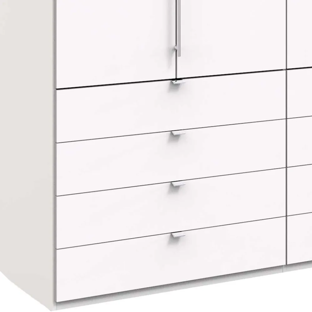 Wohnen Kleiderschränke<Weißer Kombi-Kleiderschrank mit acht Schubladen - Donpiave