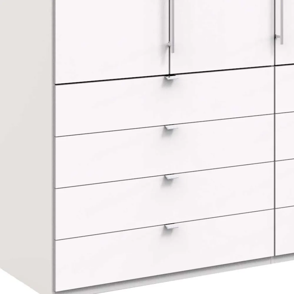 Wohnen Kleiderschränke|Schränke<Weißer Kombi-Kleiderschrank mit Gleittür - Donpiave