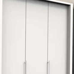 Wohnen Kleiderschränke|Schränke<Weißer Kombi-Kleiderschrank mit Gleittür - Donpiave