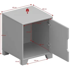 Wohnen Kommoden<Weißer Nachtschrank im Skandi Design - Naidlas