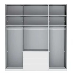 Wohnen Kleiderschränke|Schränke<Weißer Schlafzimmerschrank 3-türig - Rhoen